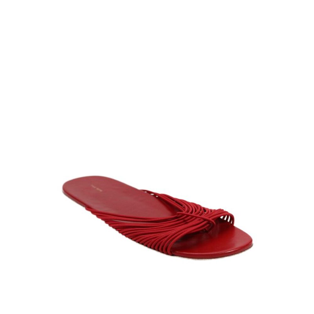 The Row Womens Strappy T Strap Sandals Red Size 38.5